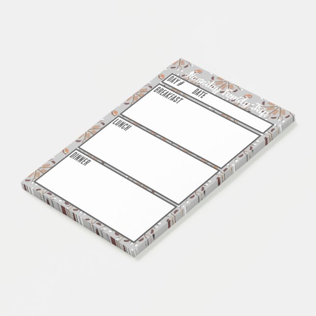 Camping-Menü-Essensplanungstool Post-it Klebezettel (angewinkelt)