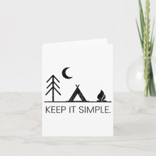 Camping - Minimalistisch Behalten Einfaches Gesche Karte