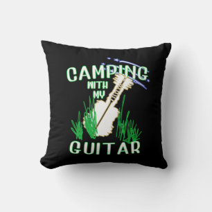 camping mit der Gitarre Kissen