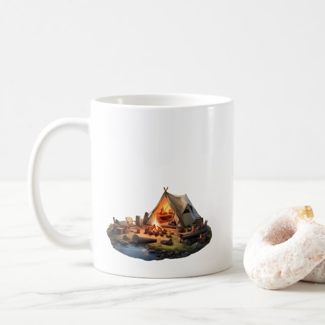 Camping mit Geliebten Kaffeetasse (Mit Donut)