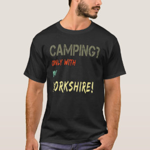 Camping mit Hund Zelt Camper Van Vintage nur mit T-Shirt