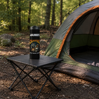 Camping mit meinen Ghoul-Freunden Halloween Thermosbecher