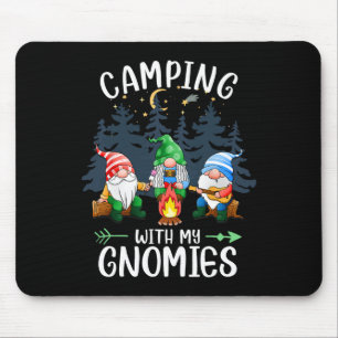 Camping mit meinen Gnomies lustiges Gnom-Camp Frau Mousepad