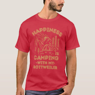 Camping mit Rottweiler-Freund T-Shirt