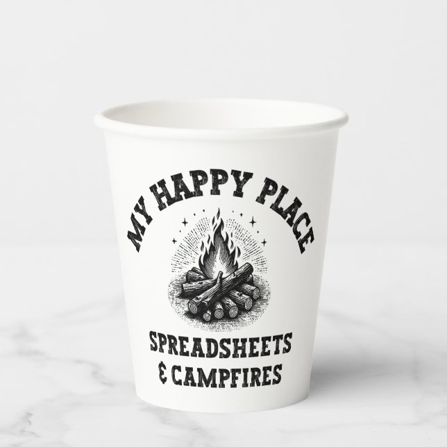 Camping Mode: Aus dem Raster - lustiges Geschenk f Pappbecher (Vorderseite)