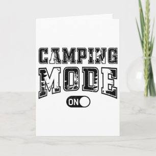 Camping-Modus An Outdoor-Camper Naturliebhaber Abe Karte
