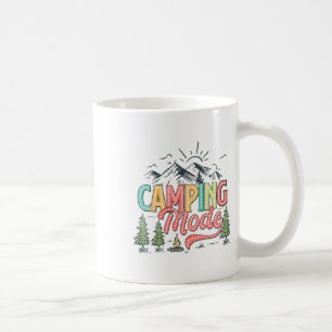 Camping-Modus Ein Lustiger Camper Naturliebhaber S Kaffeetasse