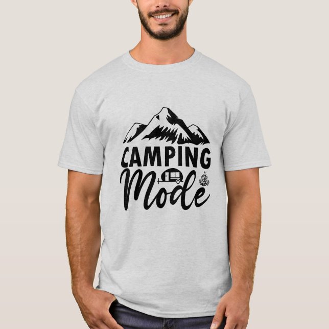 Camping-Modus T-Shirt (Vorderseite)
