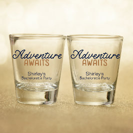 Camping Mountain Adventure Junggeselinnen-Abschied Schnapsglas