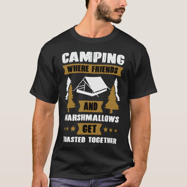 Camping music quote gift T-Shirt (Vorderseite)