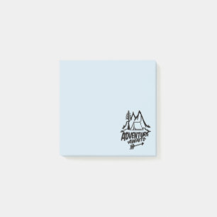 Camping nach dem Ende der IT-Notizen erwartet Aben Post-it Klebezettel