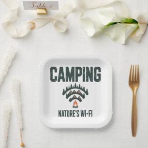 Camping Naturen Wifi Pappteller