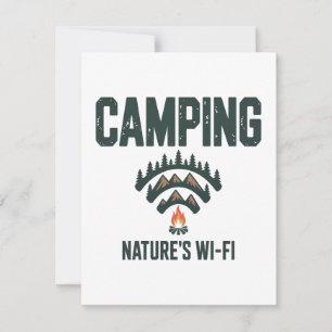 Camping Natures Wifi Dankeskarte