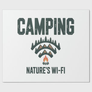 Camping Natures Wifi Geschenkpapier
