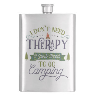 Camping Nicht Therapie Flachmann