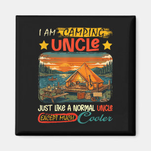 Camping Onkel Definition viel cooler Vatertag Magnet