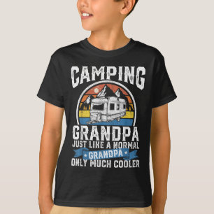 Camping Opa Lustiger Camper RV Retro Papa Outdoor T-Shirt
