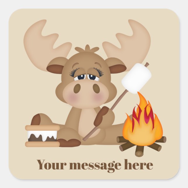 Camping orignal ajouter un message autocollant (Devant)
