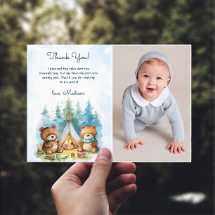 Camping Outdoor Adventure Carte de remerciements d