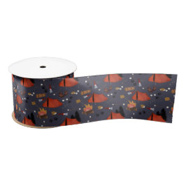 Camping Outdoor Adventure Sommerfeuer Satinband