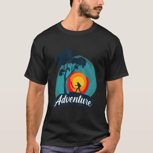 Camping Outdoor Backpacking Wanderausrüstung T-Shirt (Vorderseite)