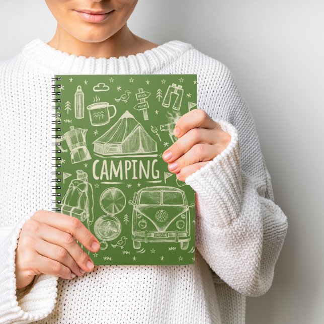 Camping Outdoor Illustration Notizblock (Von Creator hochgeladen)