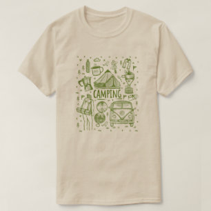Camping Outdoor Illustration T-Shirt