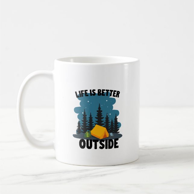 Camping Outdoor Lover Kaffeetasse (Links)