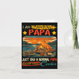Camping Papa Definition viel cooler Vatertag Karte