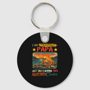 Camping Papa Definition viel cooler Vatertag Schlüsselanhänger