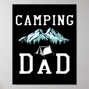 Camping Papa Sternengucken Lagerfeuer Wanderlust N Poster