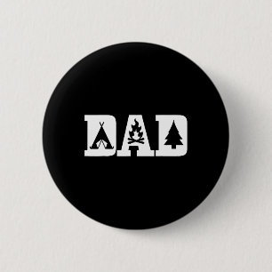 Camping Papa Vater-Tag Outdoor Bushcraft Camper Button