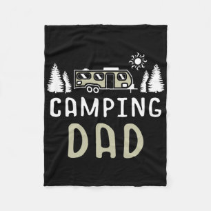 Camping Papa Wanderlust Natur Camper Sternengucken Fleecedecke