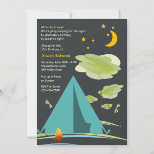 Camping par Night Invitation