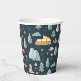 Camping Party Cups | Waldszene Pappbecher