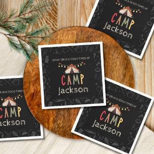 Camping Party Paper Napkins Serviette