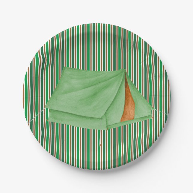 Camping-Party-Papierplatte Pappteller (Vorderseite)
