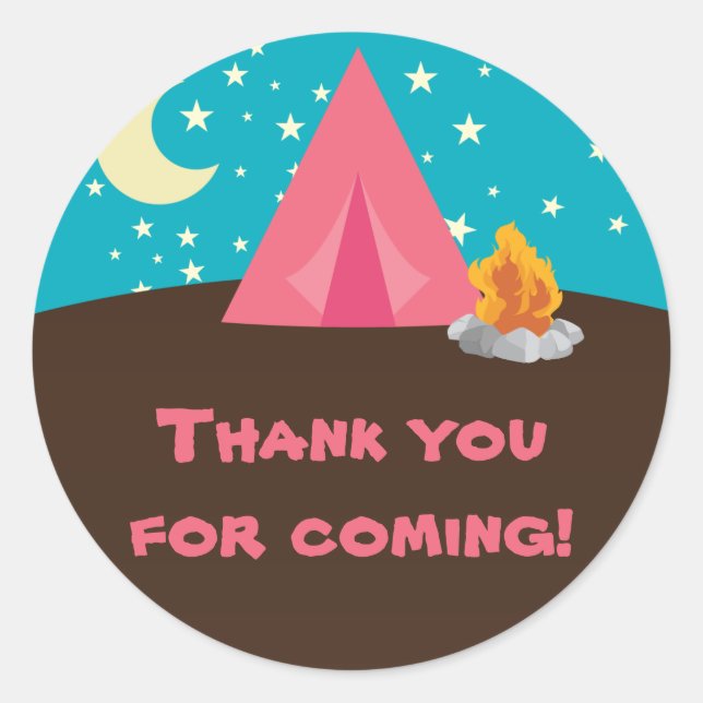 Camping Party Stickers (Vorderseite)