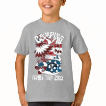 Camping Patriotic Familienreise Jahr T - Shirt