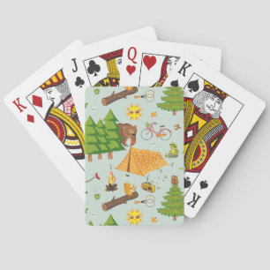 Camping Pattern Spielkarten