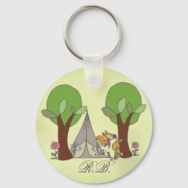 Camping personalisiert schlüsselanhänger (Vorderseite)
