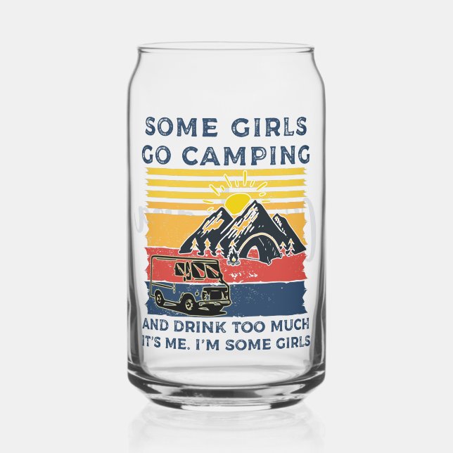 Camping Personnalisé Fille Amusante Retro Girls Ca (Recto)