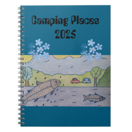Camping Places 2025 Notizblock