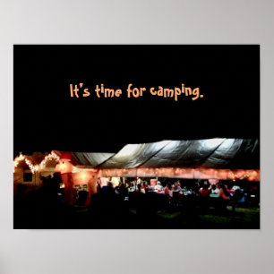 Camping-Plakat Poster