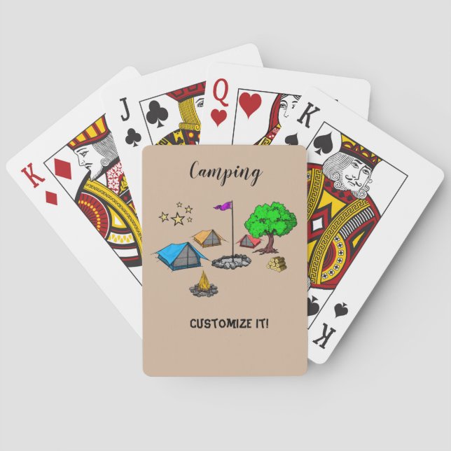 Camping Playing Cards Spielkarten (Rückseite)
