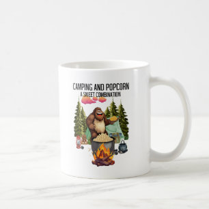 Camping & Popcorn eine süße Kombination Kaffeetasse