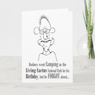 Camping pour son anniversaire - Carte
