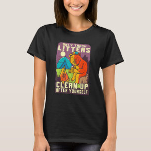 Camping Pun Bear nur Mülleimer Campfire Outdo T-Shirt