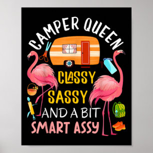 Camping Queen Cly Sy Smart Y Cooles Camping Gesche Poster