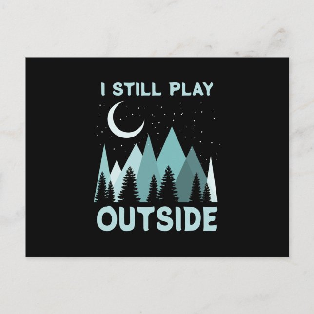 Camping Quote Urlaub Postkarte (Vorderseite)